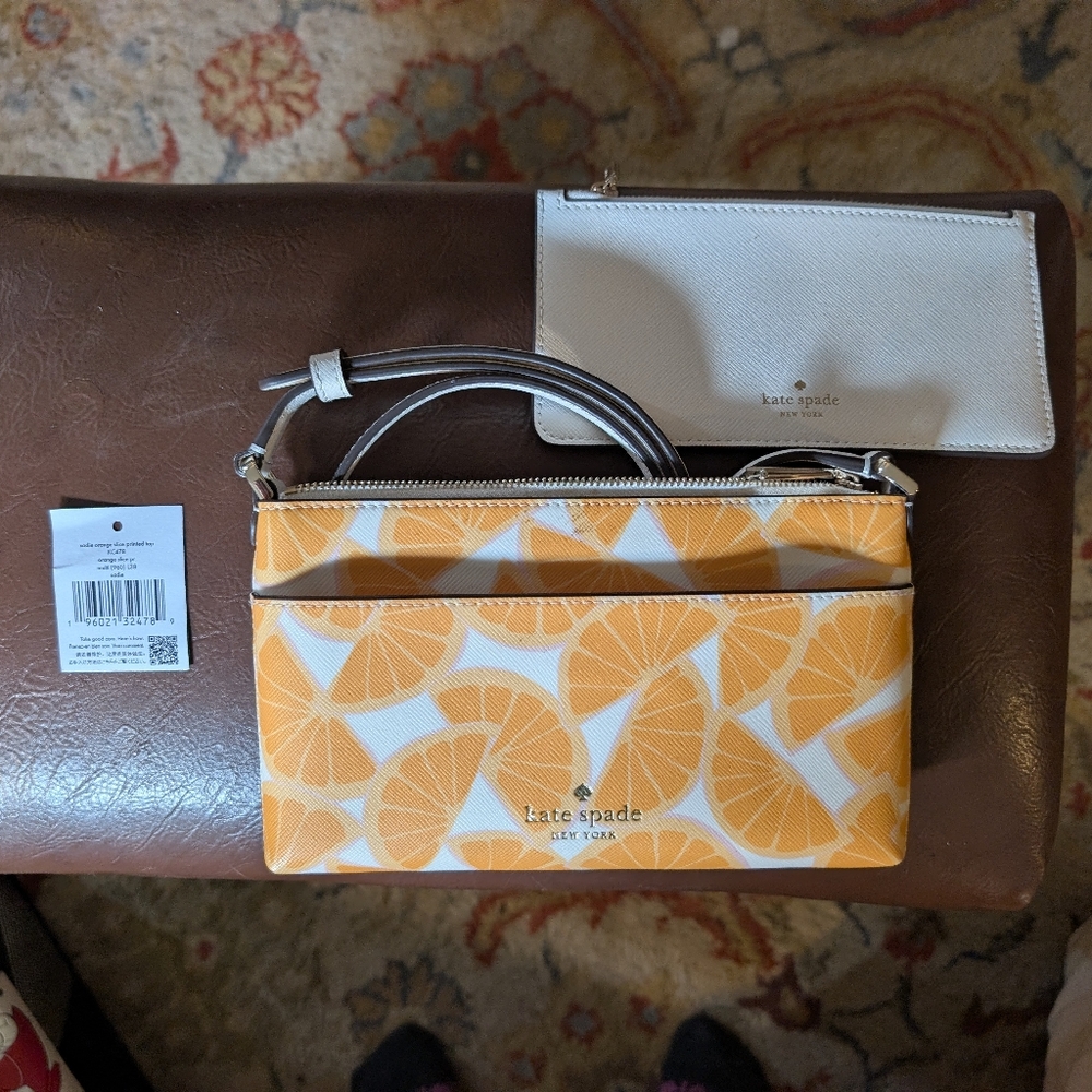 Kate Spade Citrus Print Wristlet Set